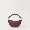 Leo Mini Twisted Handle - Dark Cherry Soft Grain Leather