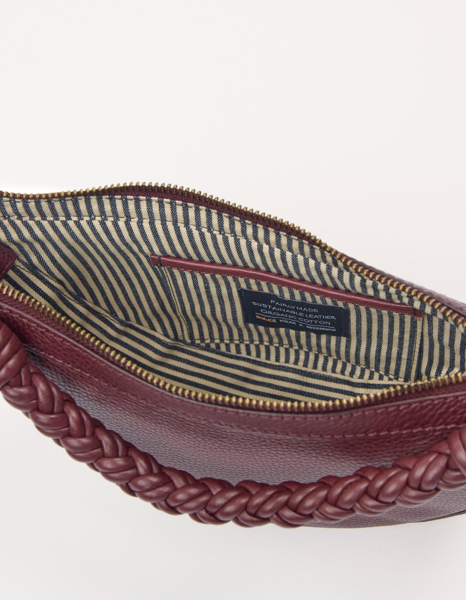 Leo Mini Twisted Handle - Dark Cherry Soft Grain Leather