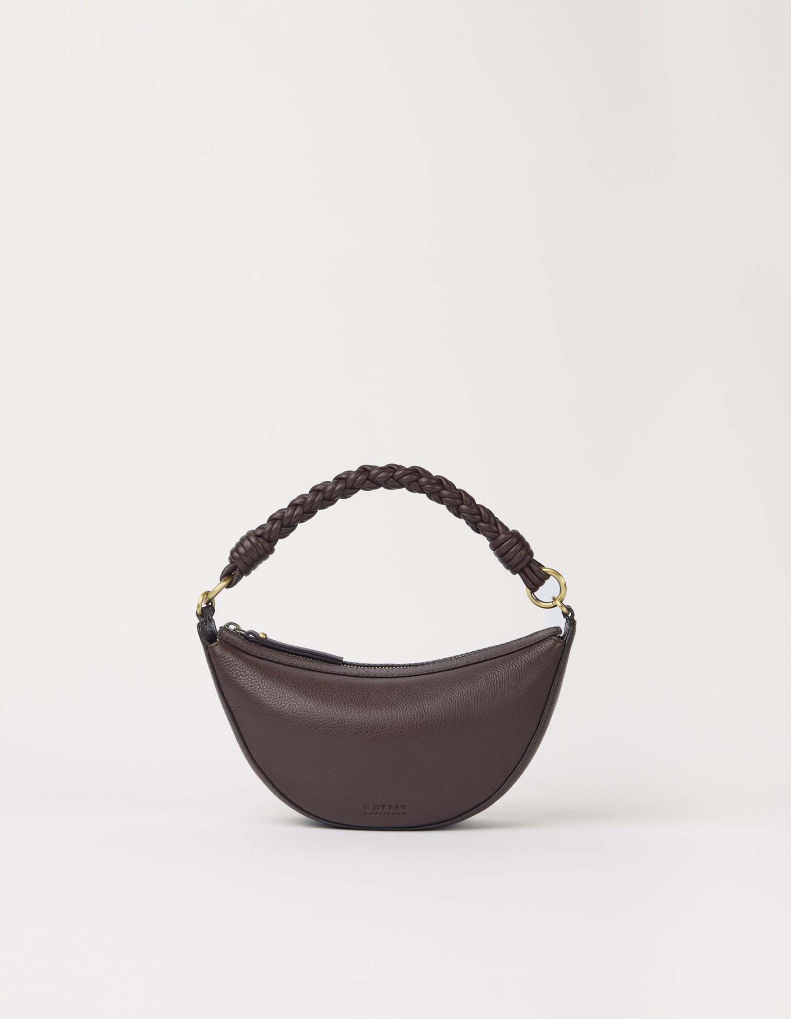 Leo Mini Twisted Handle - Chocolate Soft Grain Leather