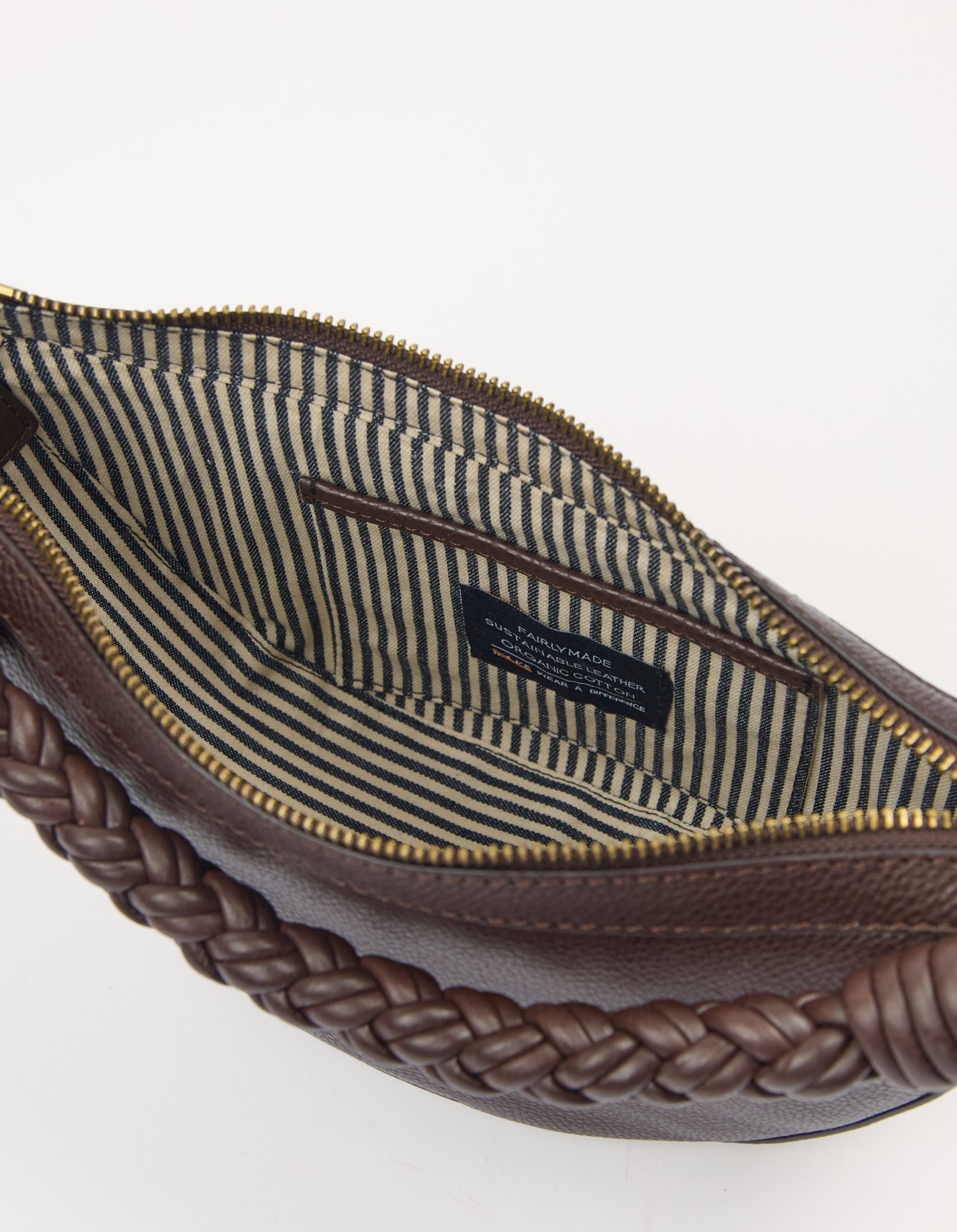 Leo Mini Twisted Handle - Chocolate Soft Grain Leather