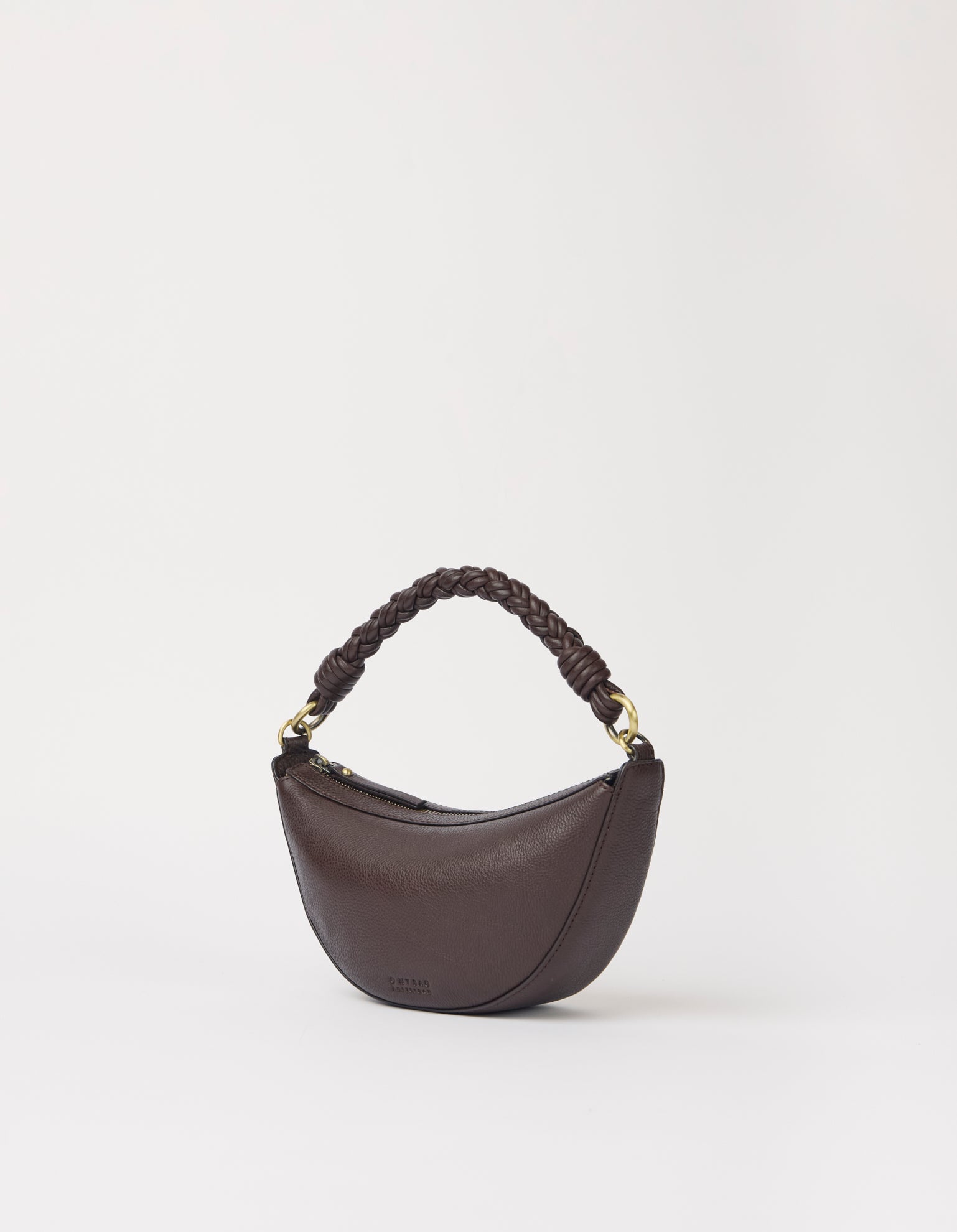 Leo Mini Twisted Handle - Chocolate Soft Grain Leather