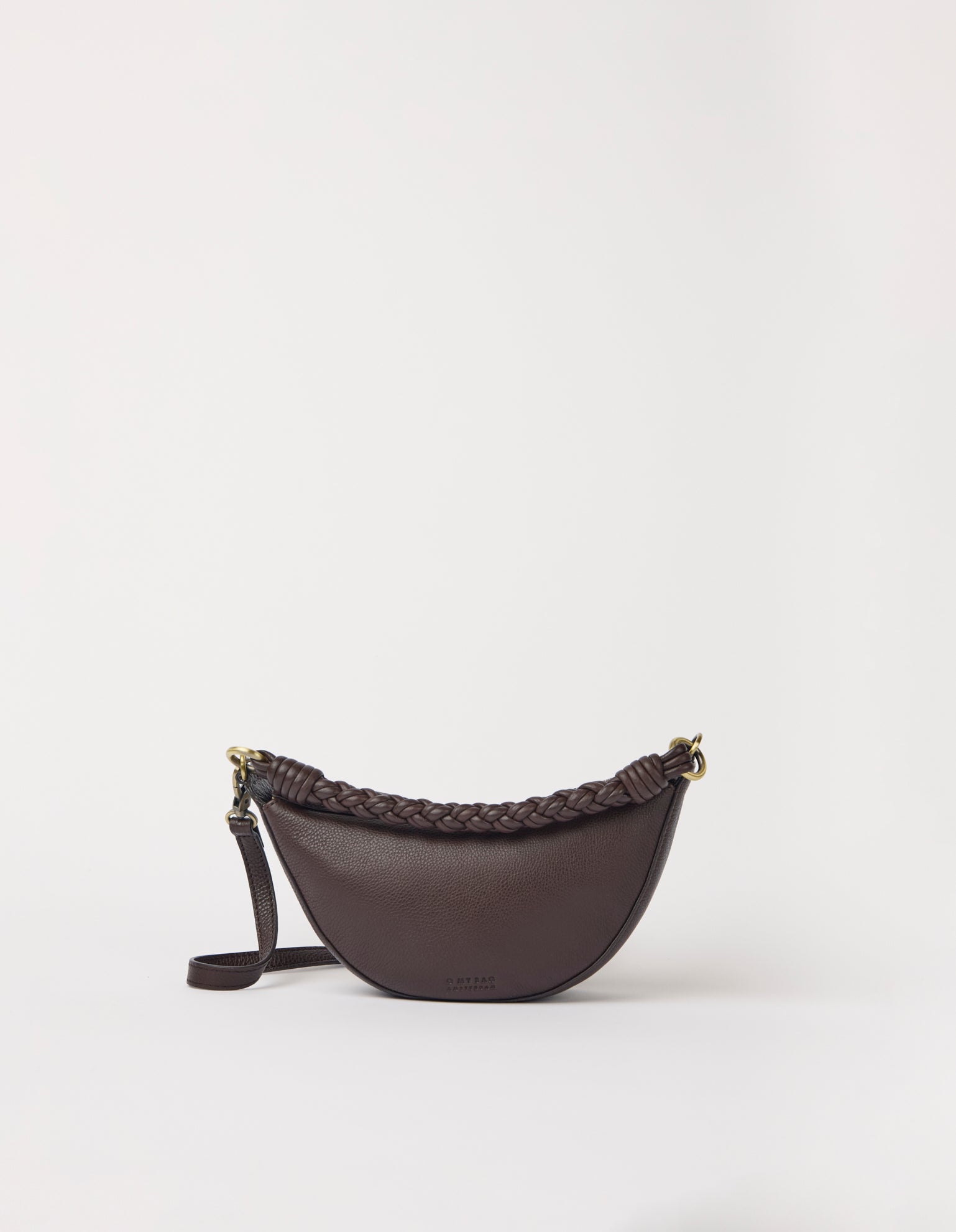Leo Mini Twisted Handle - Chocolate Soft Grain Leather