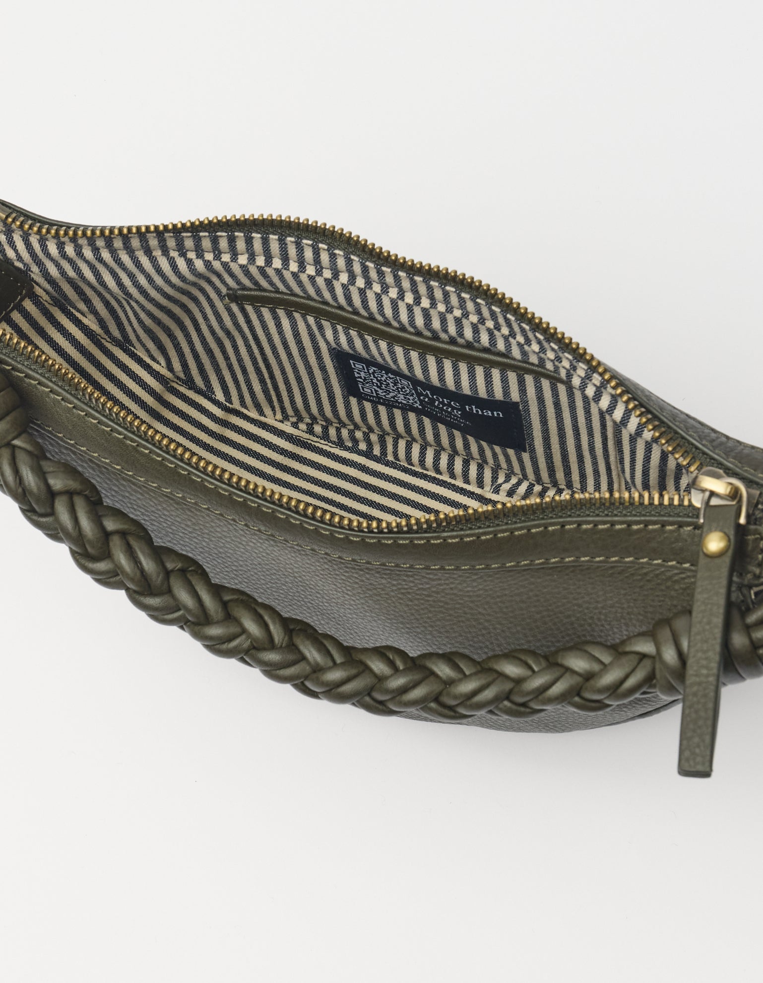 Leo Mini Twisted Handle - Moss Soft Grain Leather