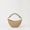 Leo Mini Twisted Handle - Dark Sand Soft Grain Leather