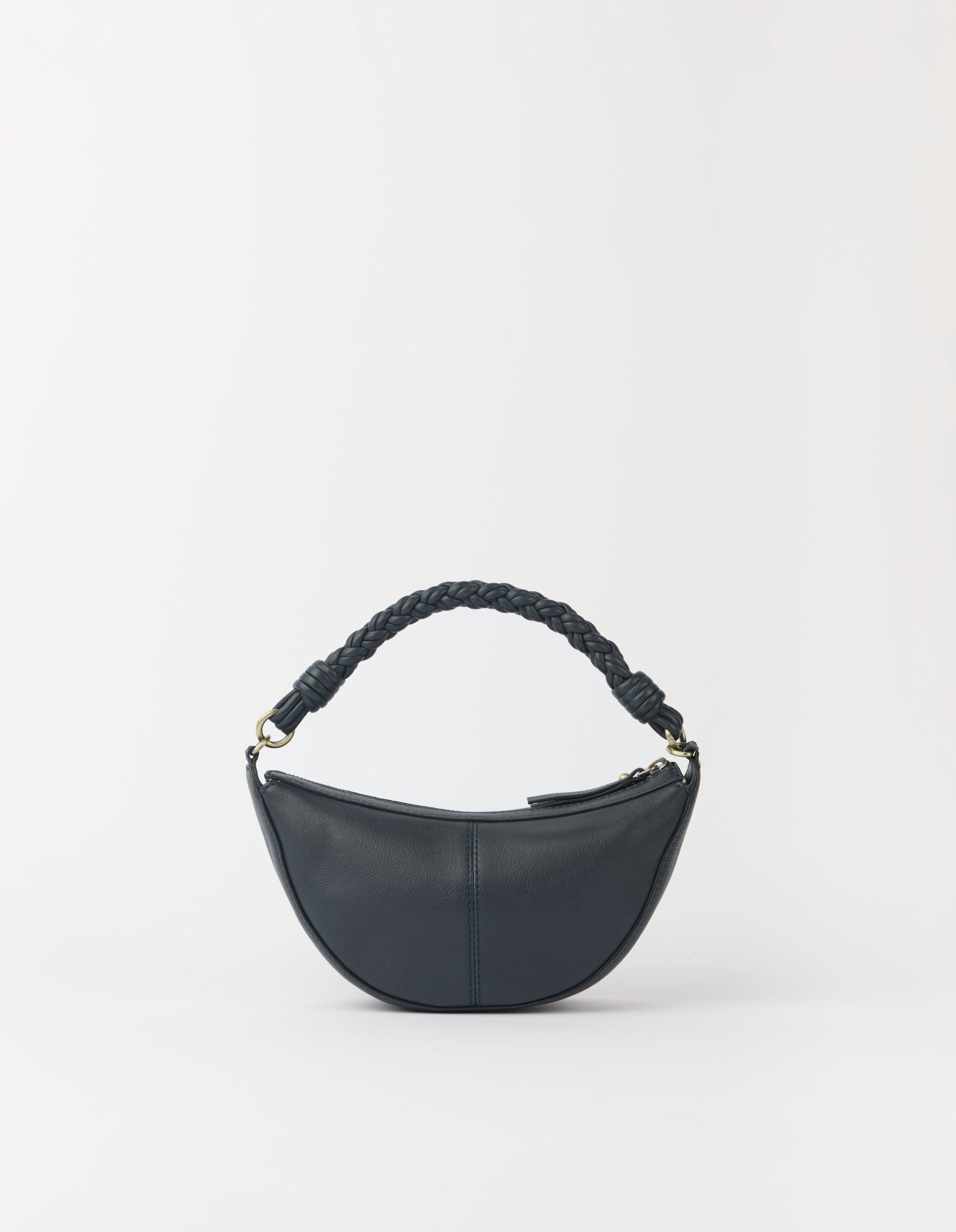 Leo Mini Twisted Handle - Universe Blue Soft Grain Leather