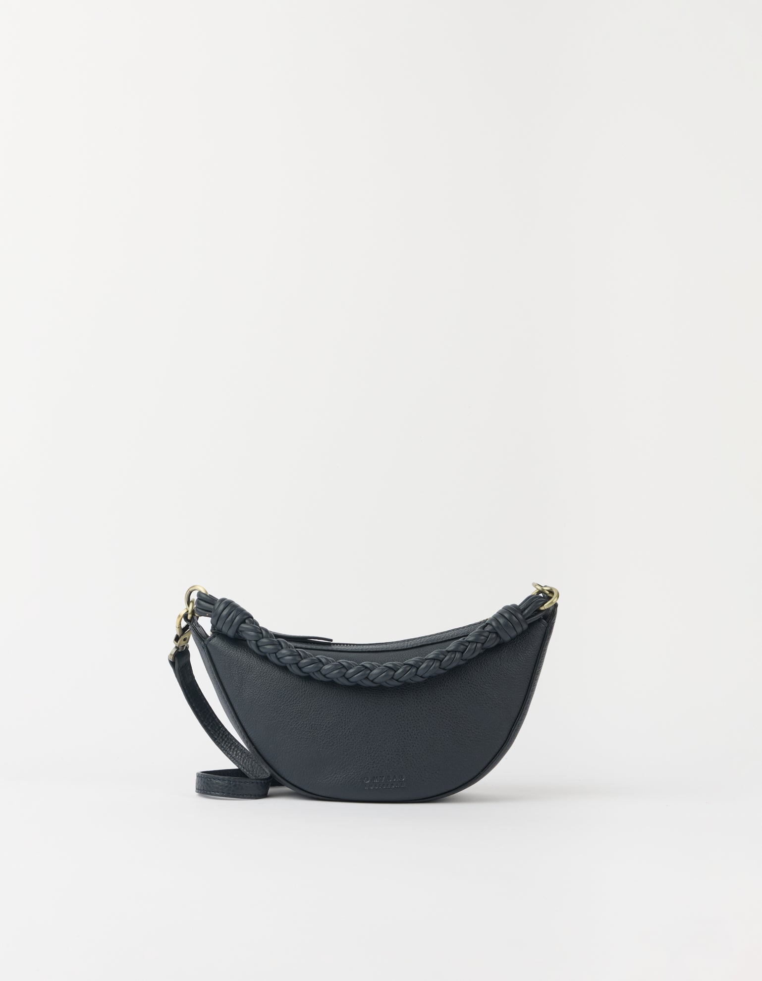 Leo Mini Twisted Handle - Universe Blue Soft Grain Leather