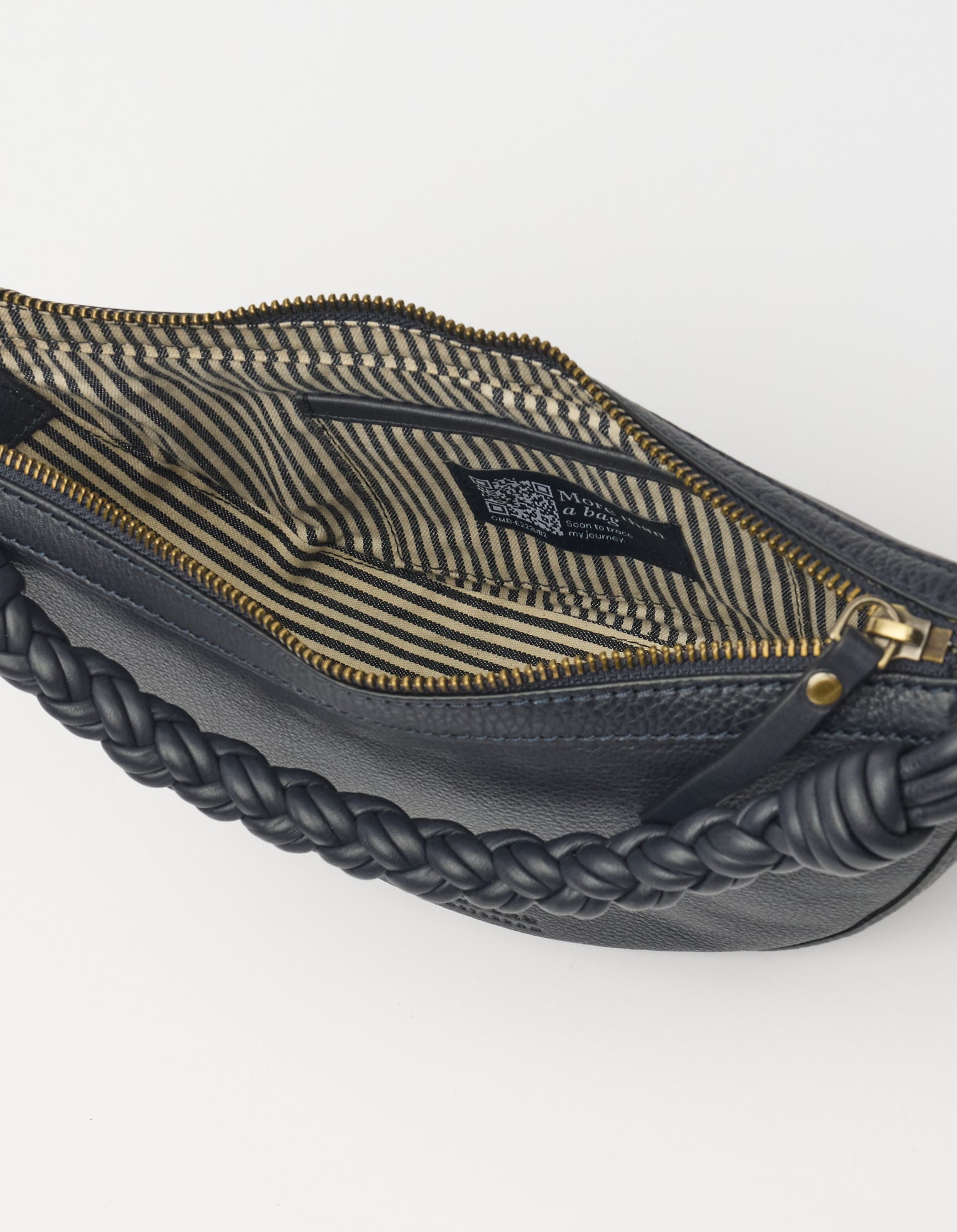 Leo Mini Twisted Handle - Universe Blue Soft Grain Leather
