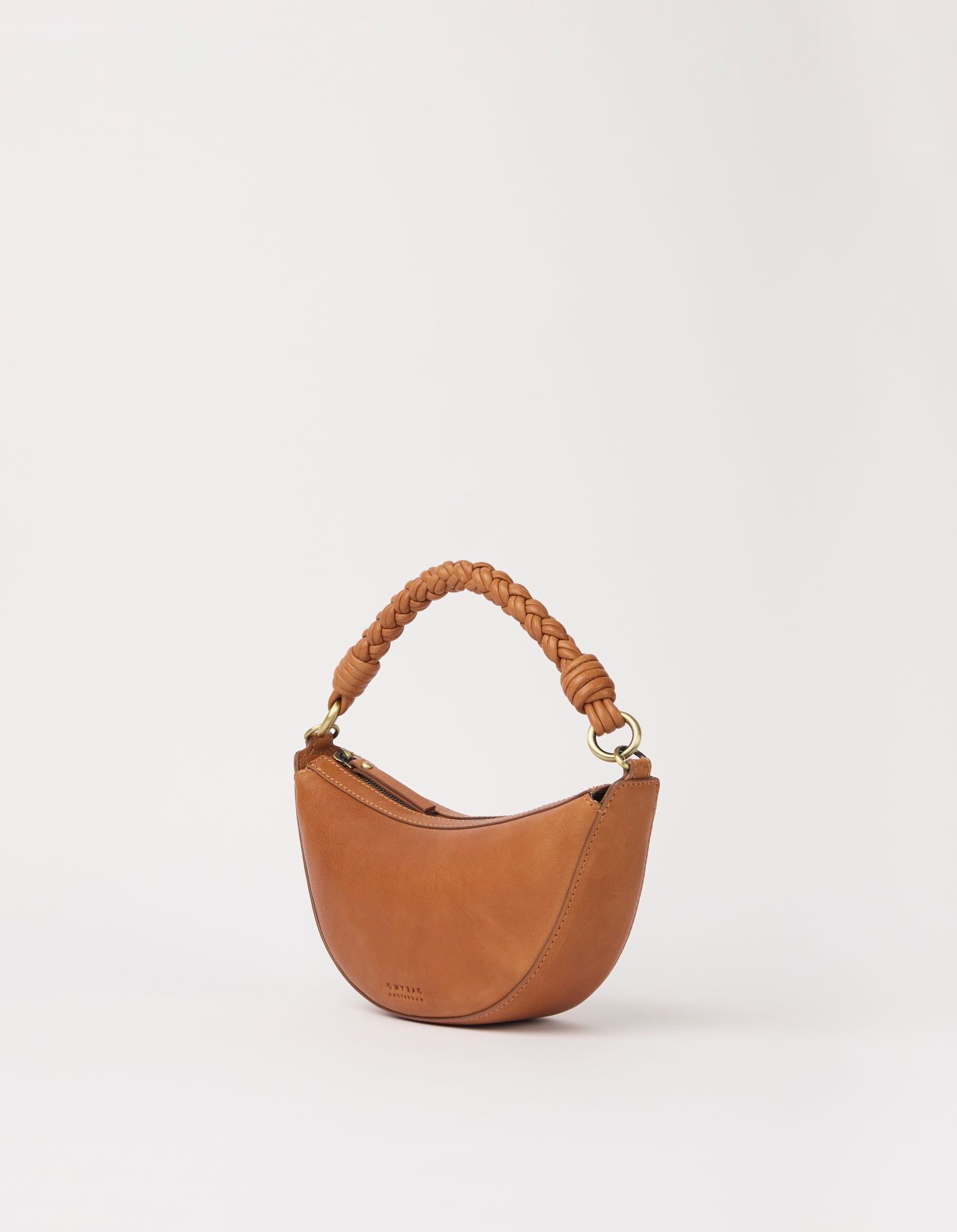 Leo Mini Twisted Handle - Wild Oak Soft Grain Leather