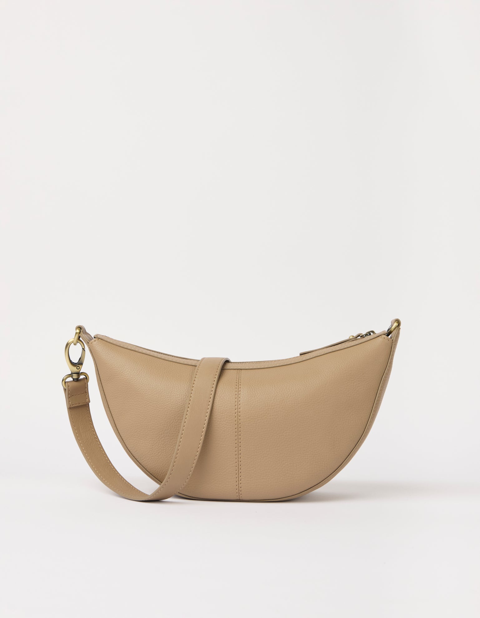 Leo Midi - Dark Sand Soft Grain Leather