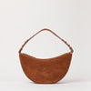 Leo Midi Shoulder Strap - Cognac Suède with Classic Leather