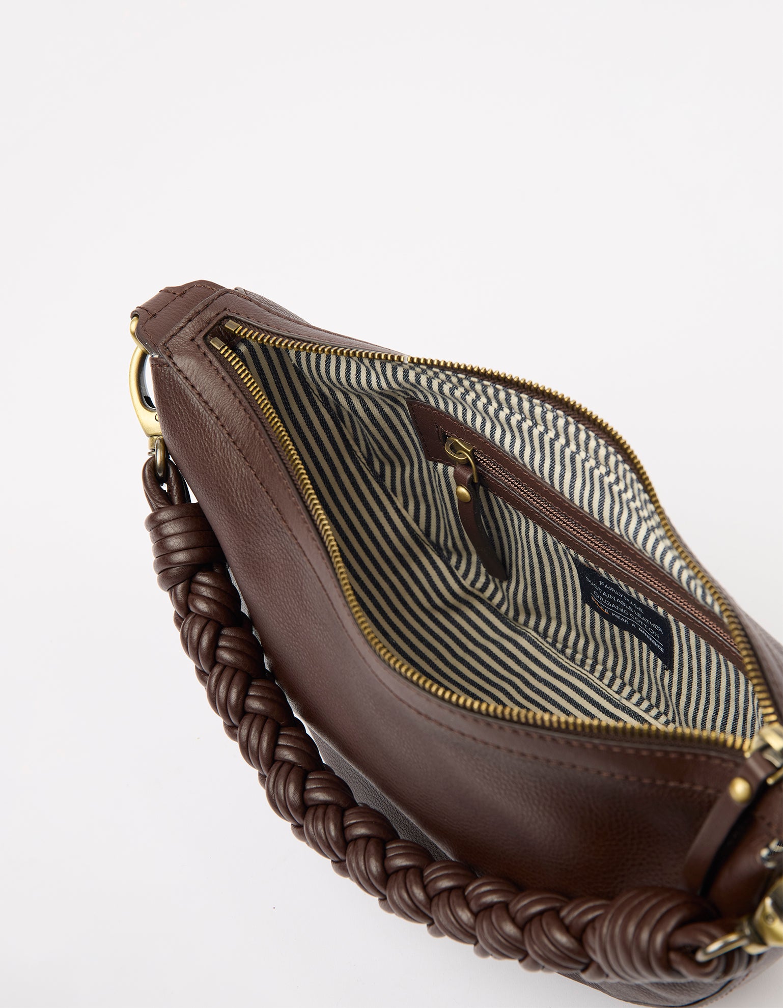 Leo Twisted Handle - Chocolate Soft Grain Leather