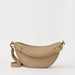Leo Midi Twisted Handle - Dark Sand Soft Grain Leather
