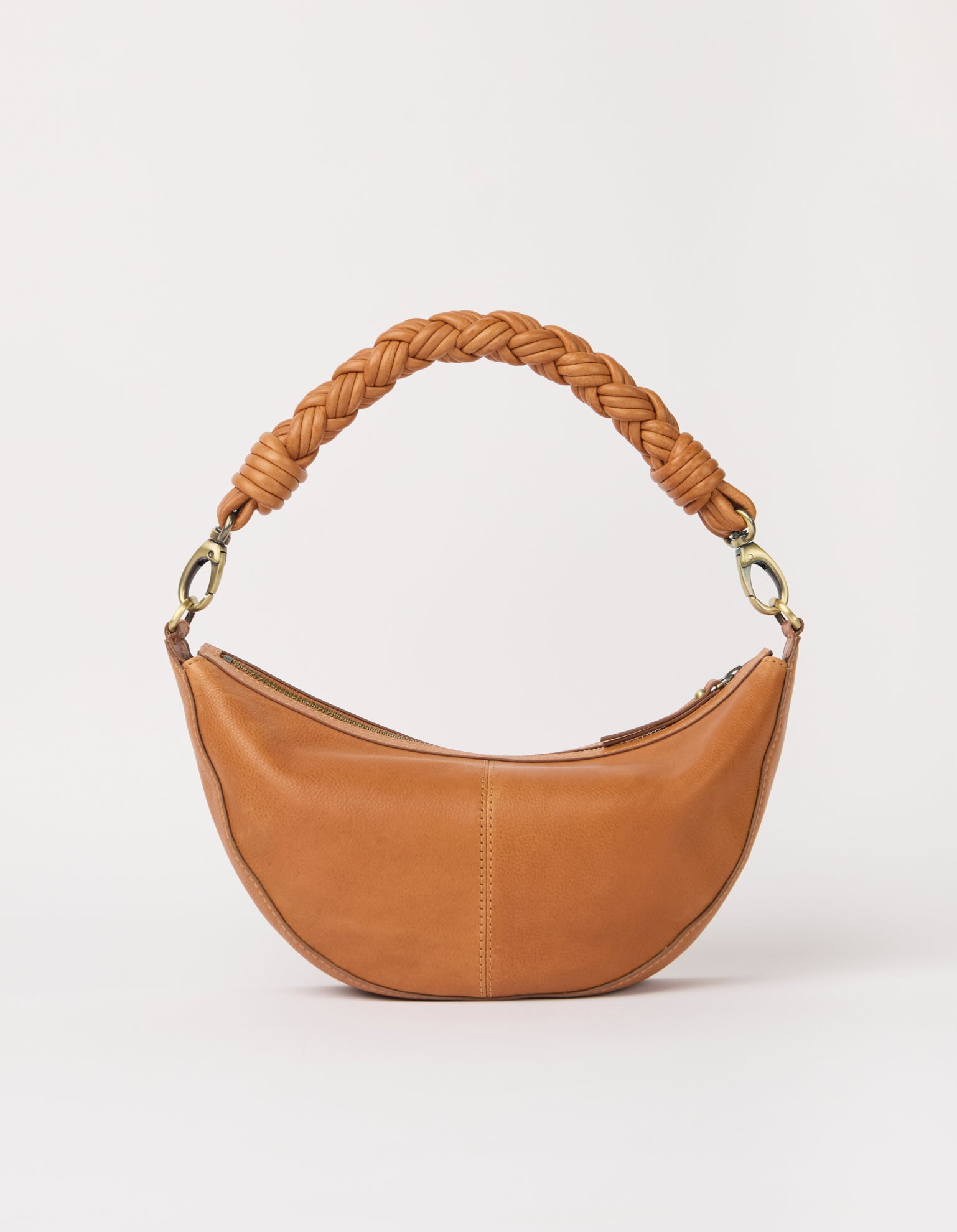 Leo Midi Twisted Handle - Wild Oak Soft Grain Leather