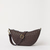 Leo Midi - Chocolate Woven Soft Grain Leather