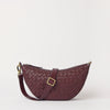 Leo Midi - Dark Cherry Woven Soft Grain Leather