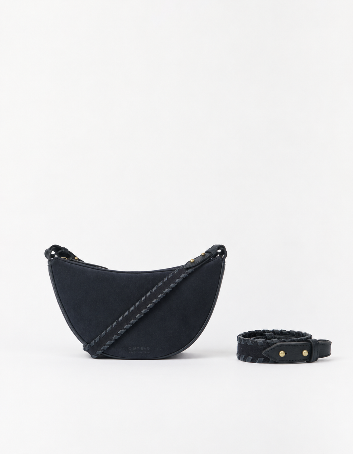 Leo Midi Crossbody & Shoulder Strap Set - Universe Blue Suède
