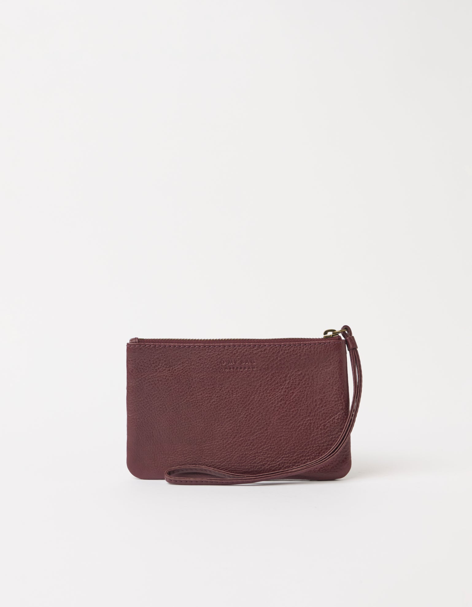 Lexi Midi - Dark Cherry Woven Soft Grain Leather