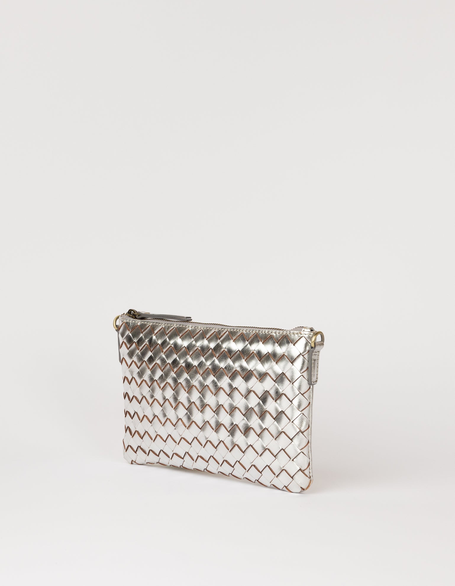 Lexi -  Silver Woven Classic Leather