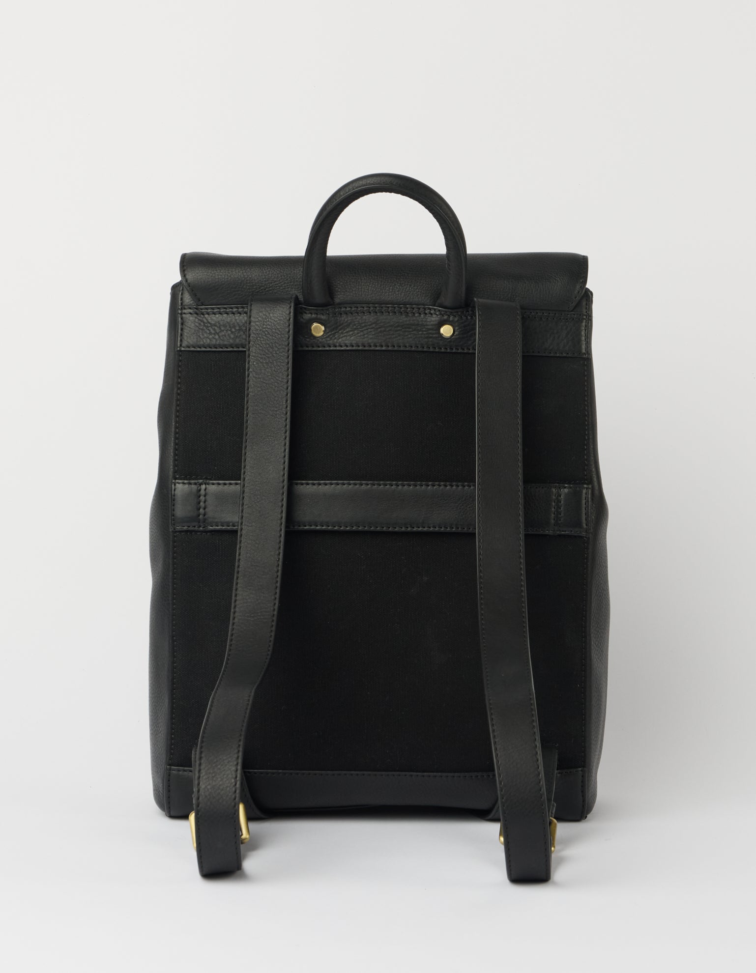 Liam Backpack - Black Soft Grain Leather