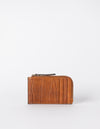 Lola Coin Purse Cognac Classic Croco Leather. Front product image