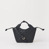 Mara Mini - Black Woven Classic Leather