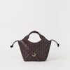 Mara Mini - Chocolate Woven Classic Leather