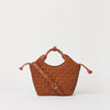 Mara Mini - Cognac Woven Classic Leather