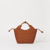 Mara Mini - Cognac Woven Classic Leather