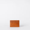 Marks Cardcase Cognac Classic Leather. Square leather wallet, card case for bank cards. Front product image.