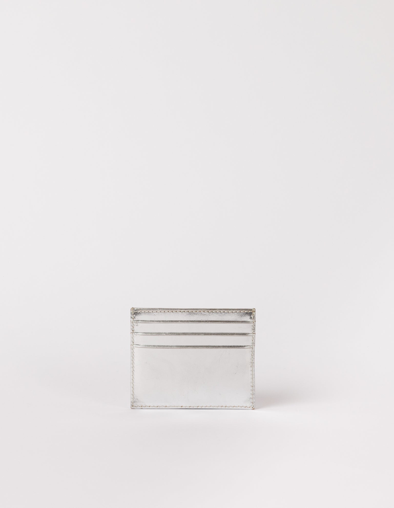 Back of Mark's cardcase in silver
