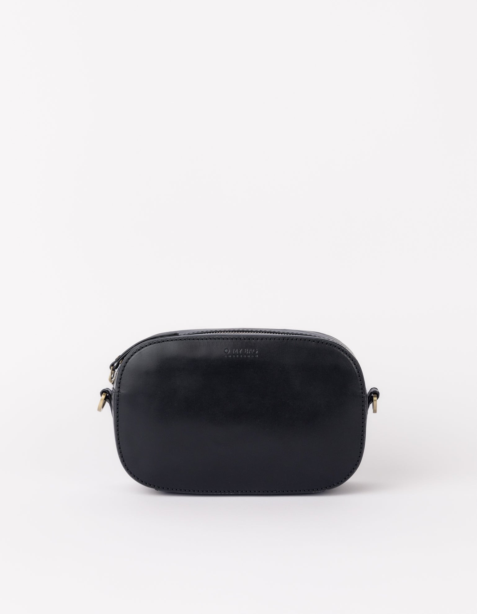 Front product image of Maya black classic leather crossbody bag