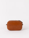 Back product image of Maya cognac classic leather crossbody bag