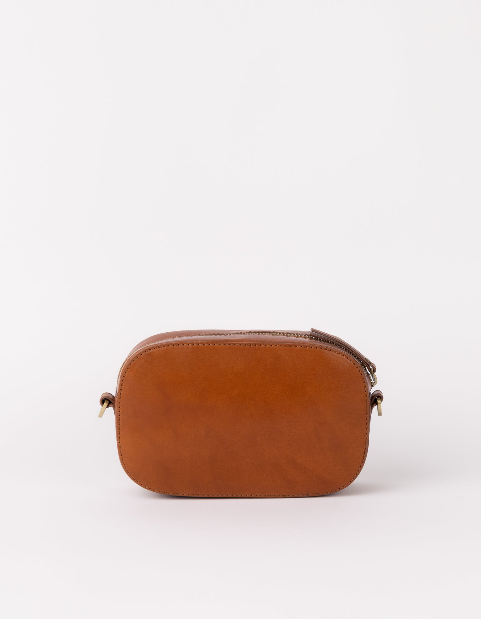 Back product image of Maya cognac classic leather crossbody bag