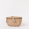 Front of Milo in Sand-coloured soft grain leather