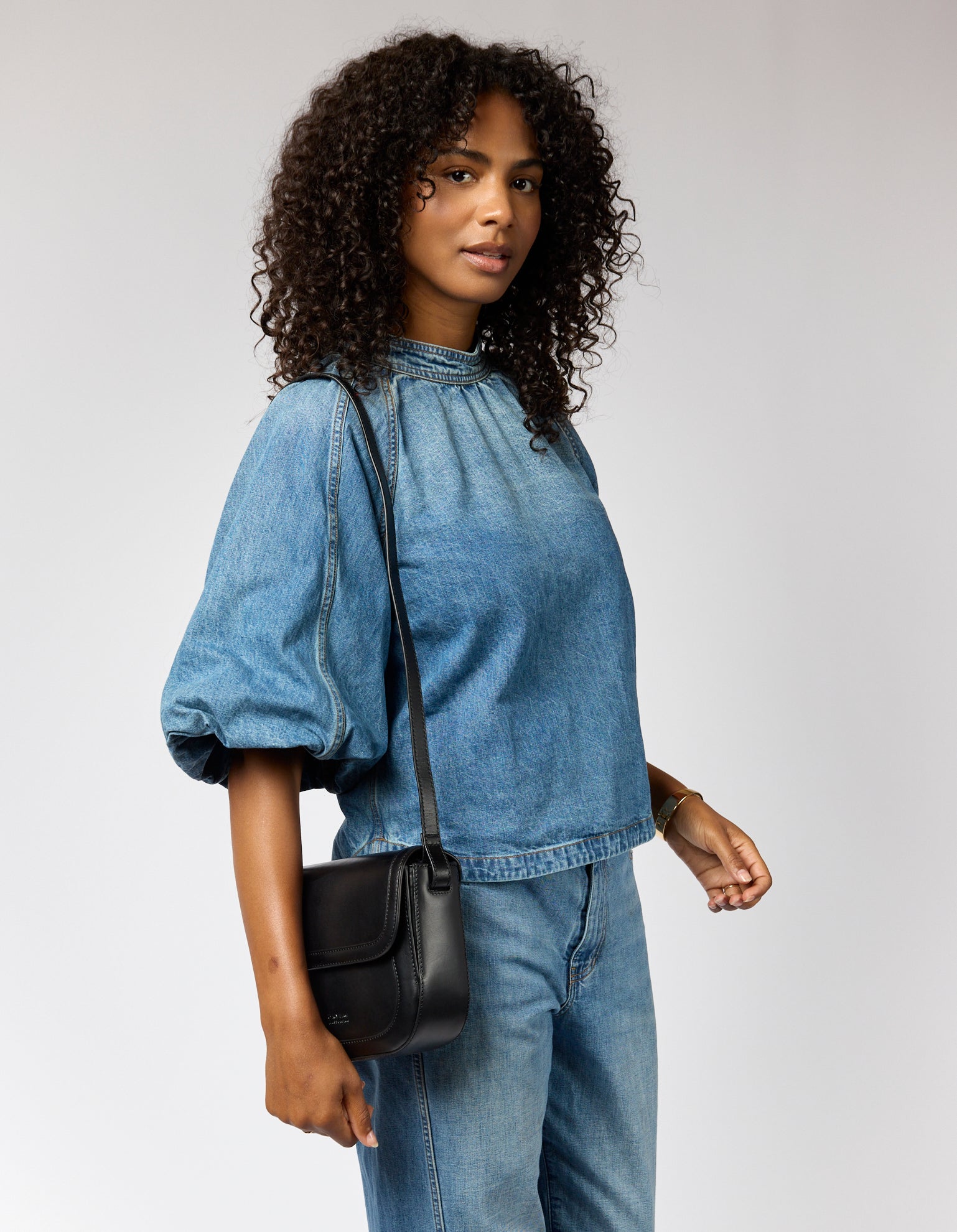 Nina - Black Classic Leather