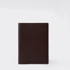Leather Notebook Cover in Chocolate Classic Leather Front product image.