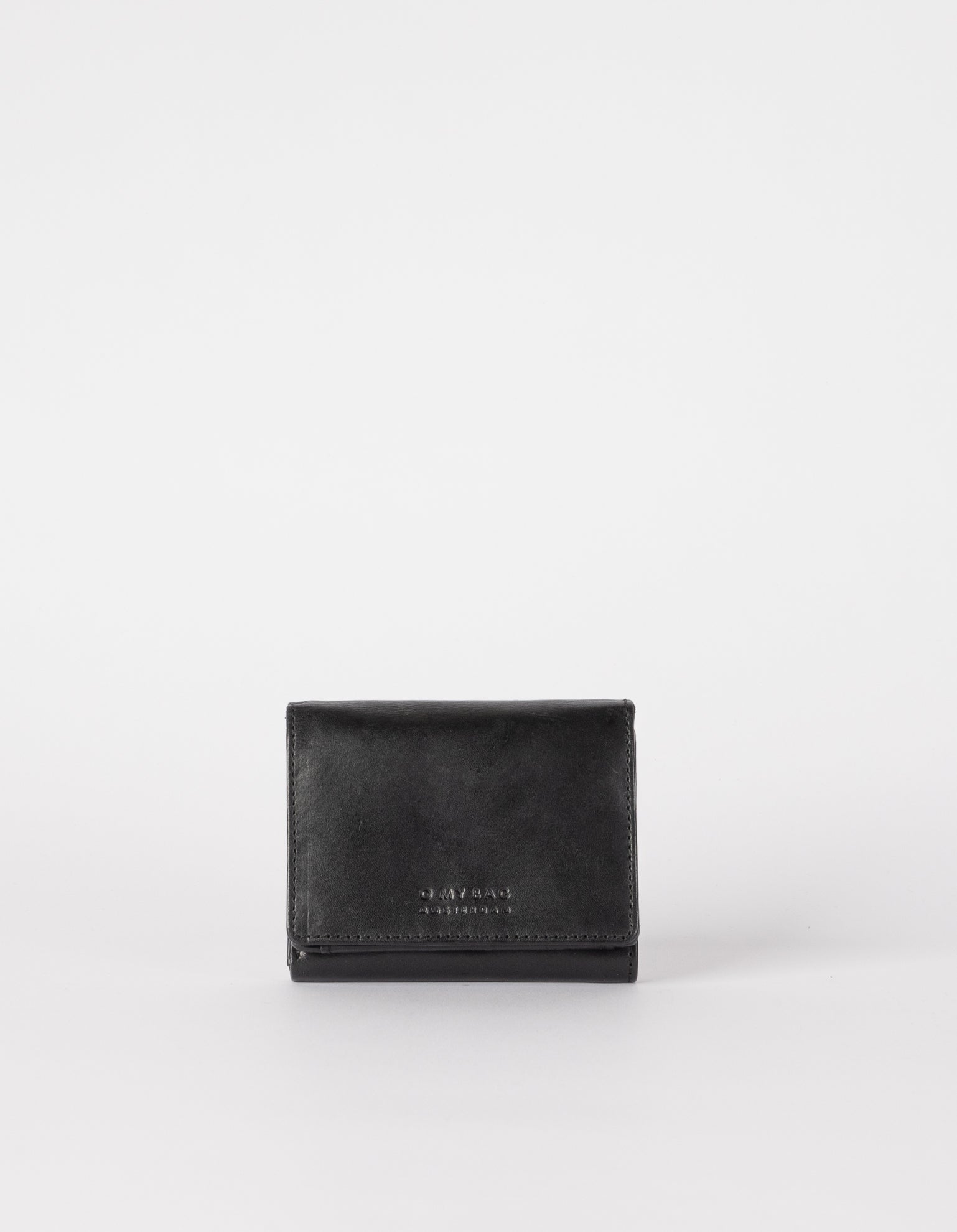 Black Ollie Leather Wallet - Front Product image