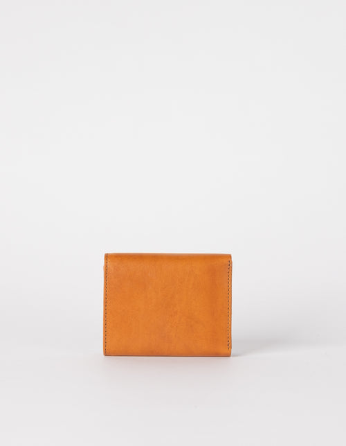 Cognac Ollie Leather Wallet - Back Product Image