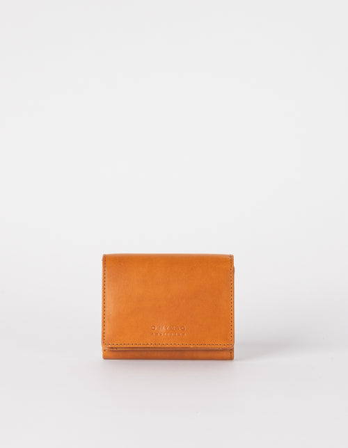 Cognac Ollie Leather Wallet - Front Product Image