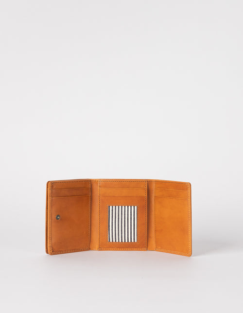 Cognac Ollie Leather Wallet - Inside Product Image