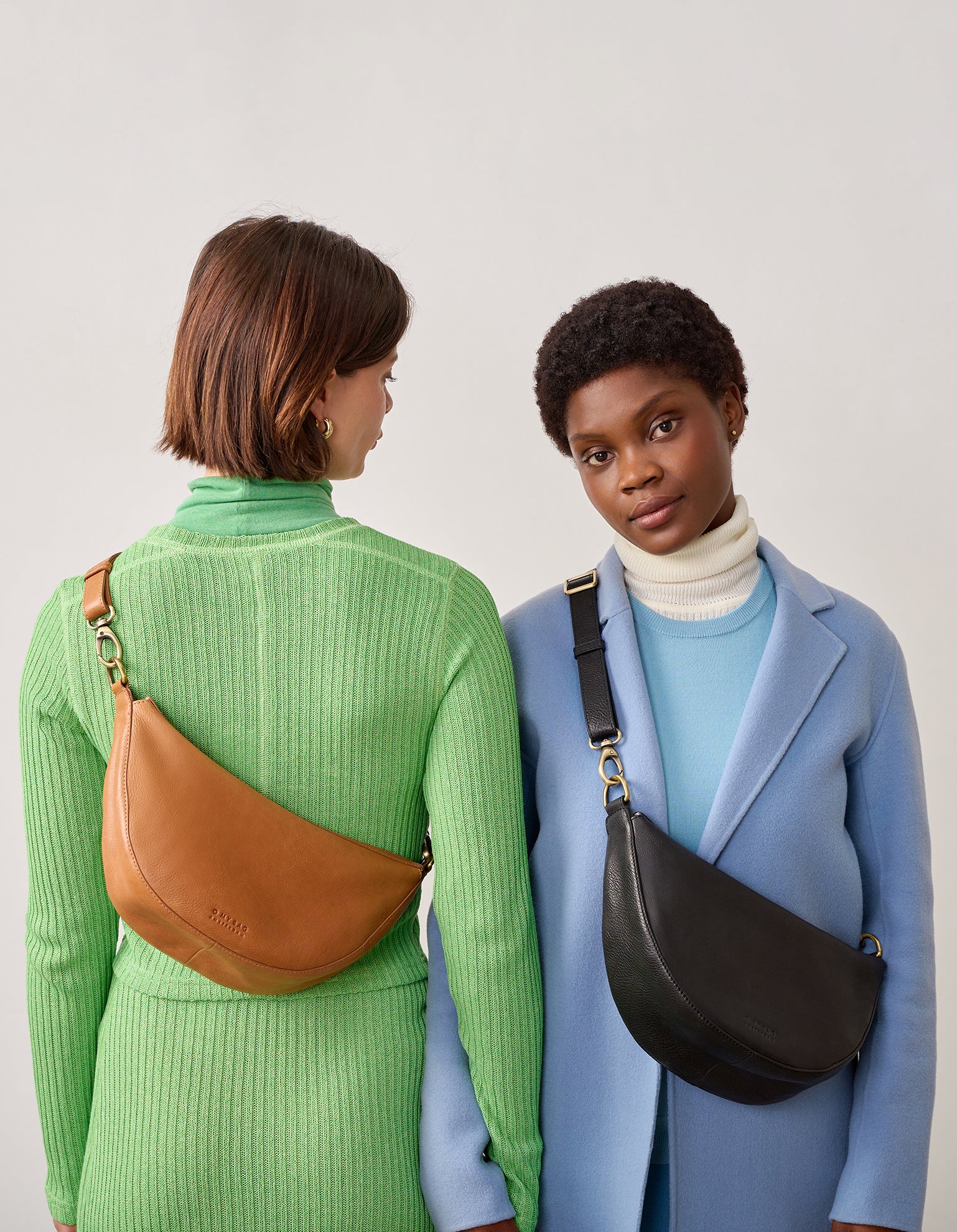 Crossbody Leo Bag - Campaign image with two models