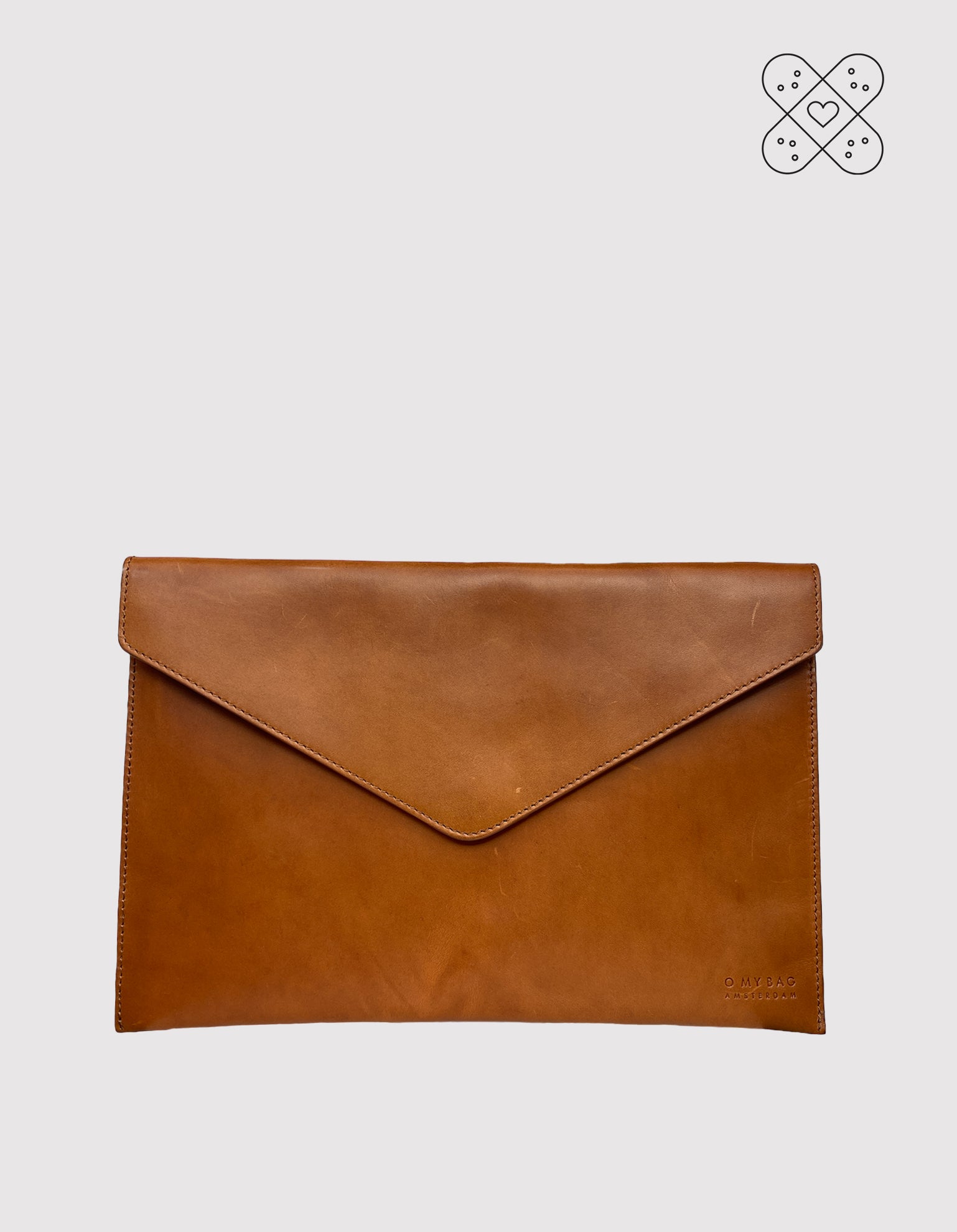 Perfectly Imperfect Envelope Laptop Sleeve 13" - Cognac Classic Leather