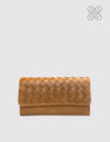 Perfectly Imperfect Pau's Pouch - Cognac Woven Classic Leather