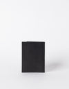 Passport Holder Black Classic Leather. Small rectangular passport holder for travelling. Back product image.