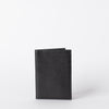 Passport Holder Black Classic Leather. Small rectangular passport holder for travelling. Front product image.