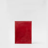 Passport Holder in Red Glazed Leather - product image