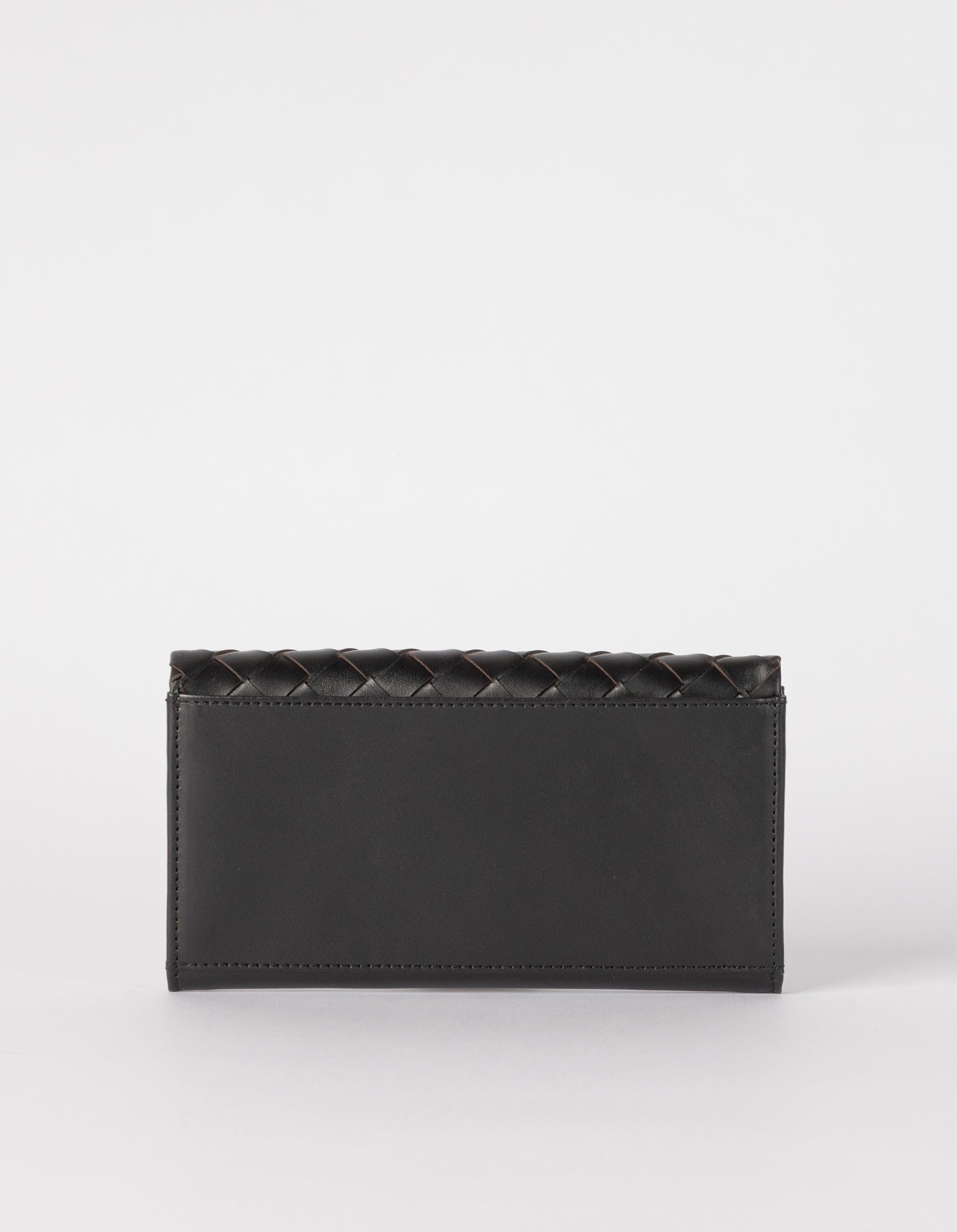 woven leather wallet - back product image