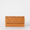 Woven leather wallet - front product image