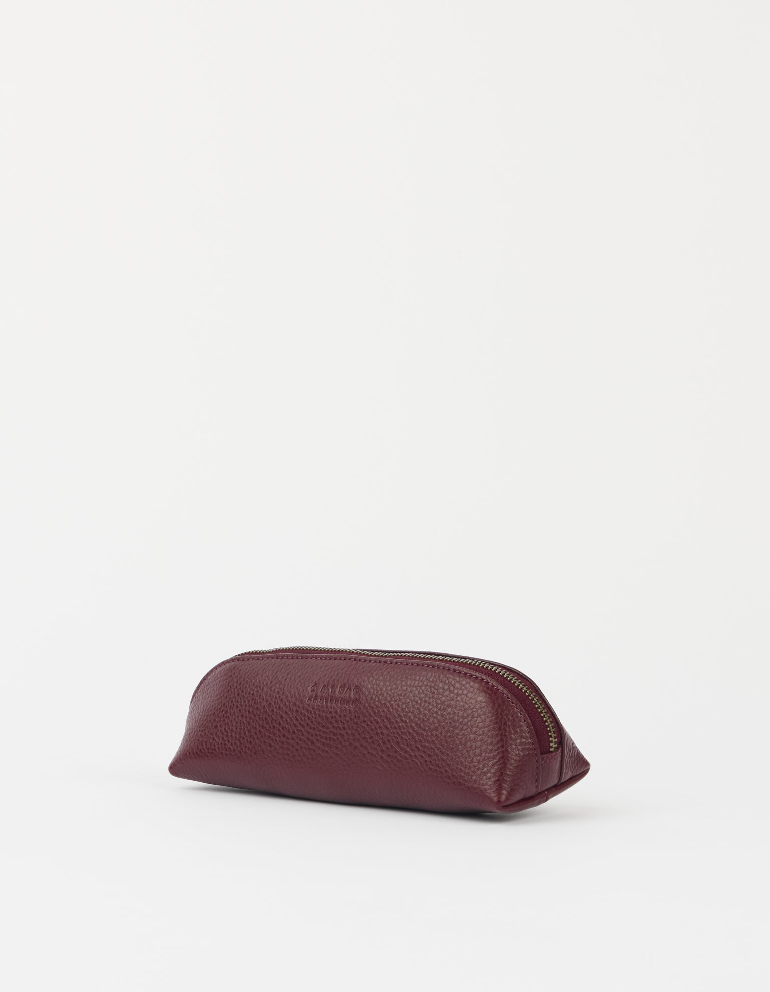 Pencil Case Small - Dark Cherry Soft Grain Leather
