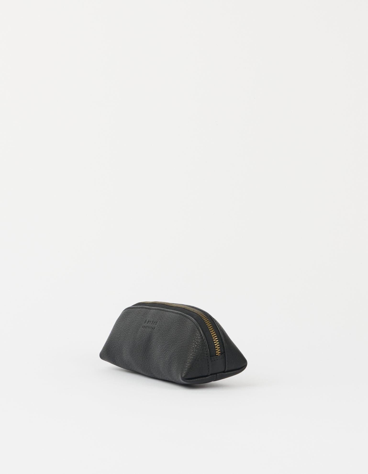 Pencil Case Small - Black Soft Grain Leather